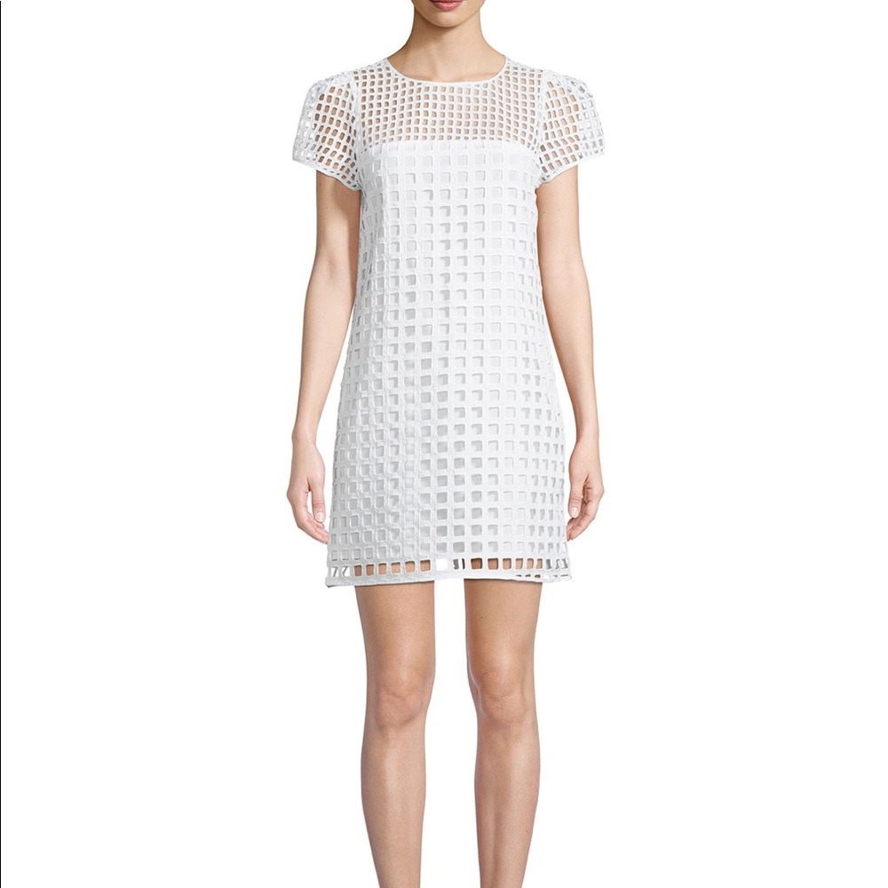 Milly Chloe Mesh-Illusion Shift Dress - New w Tags